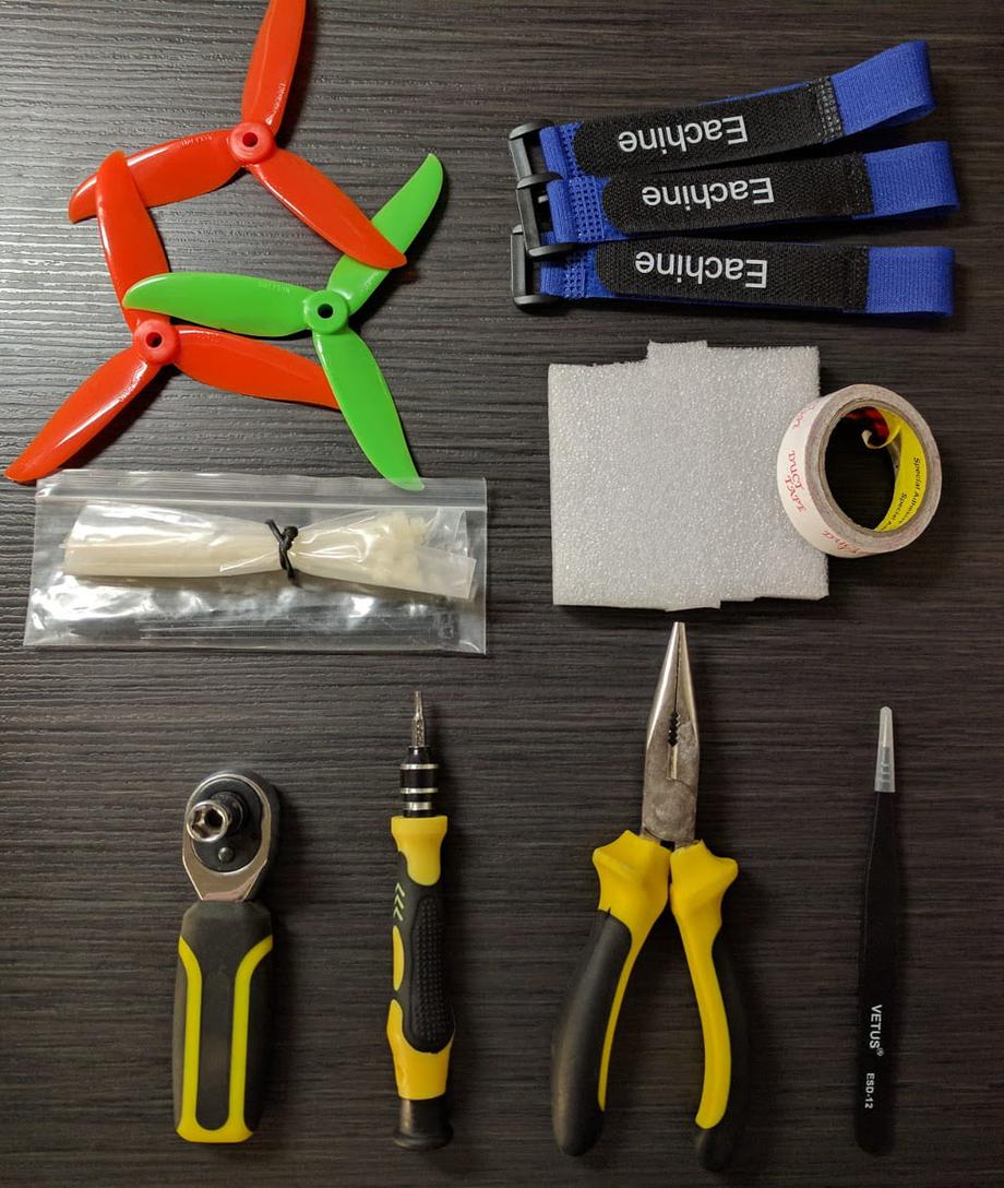 All quad backpack tools