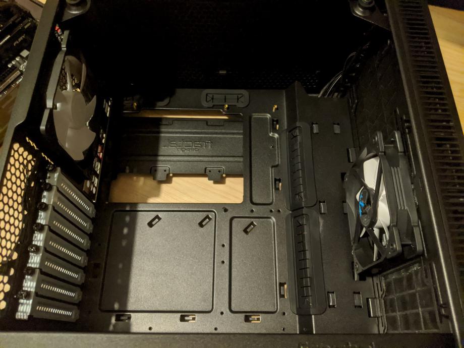 Case ready to accept motherboard