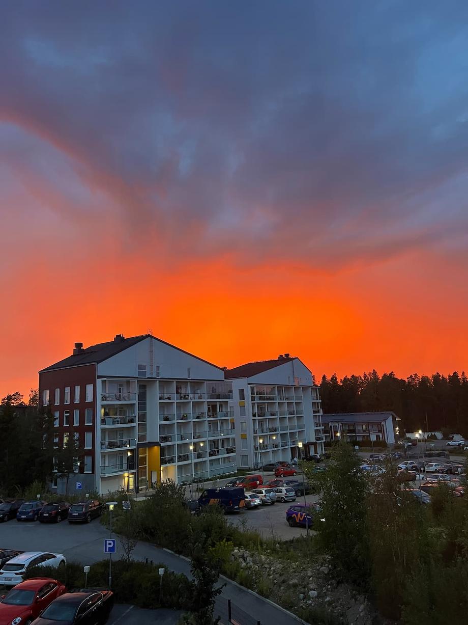 Finnish sunset from home