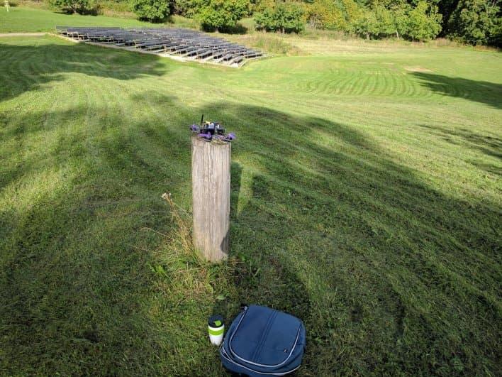 Big green field and a nice bonus launching post