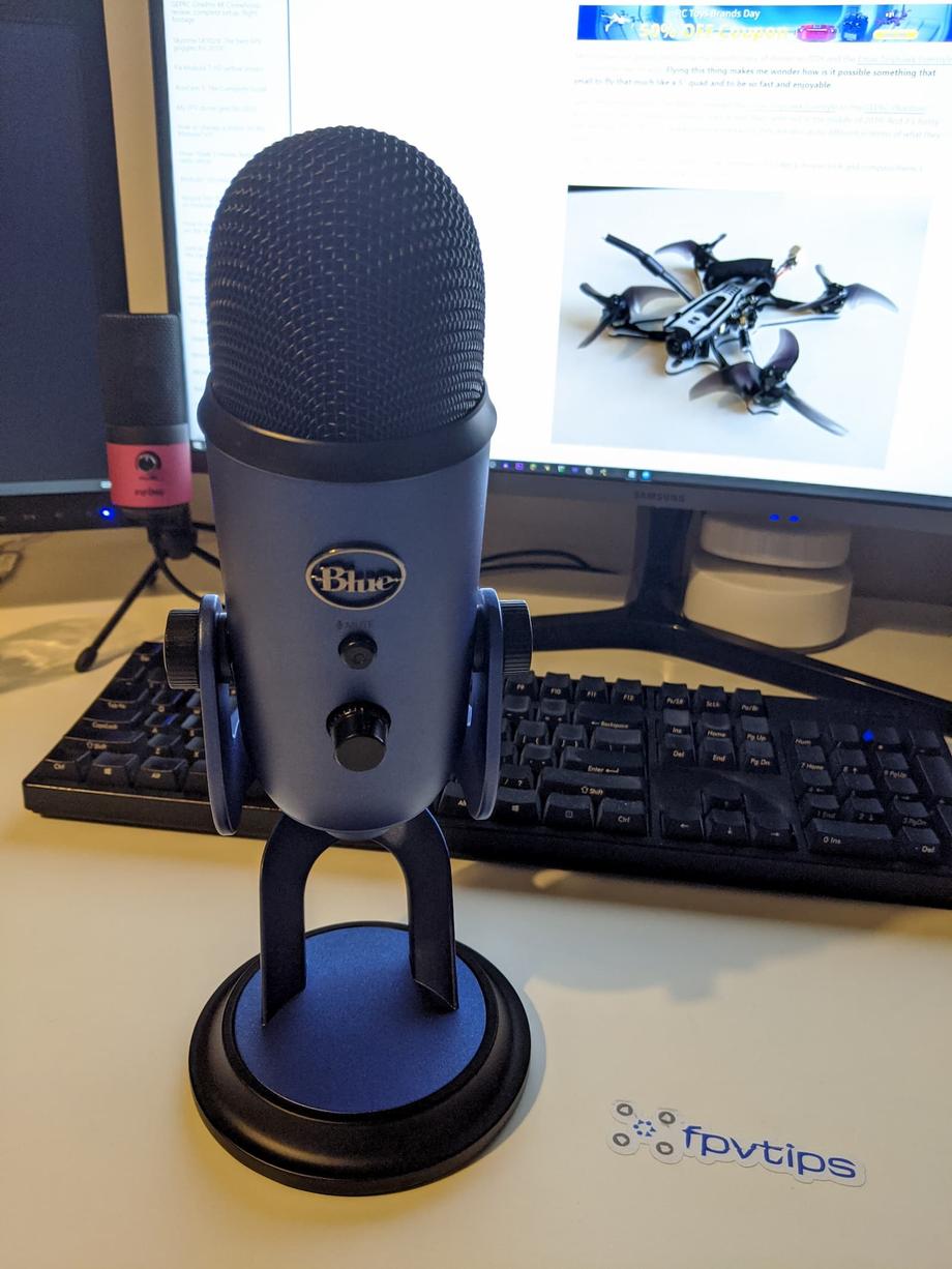 New Yeti blue microphone