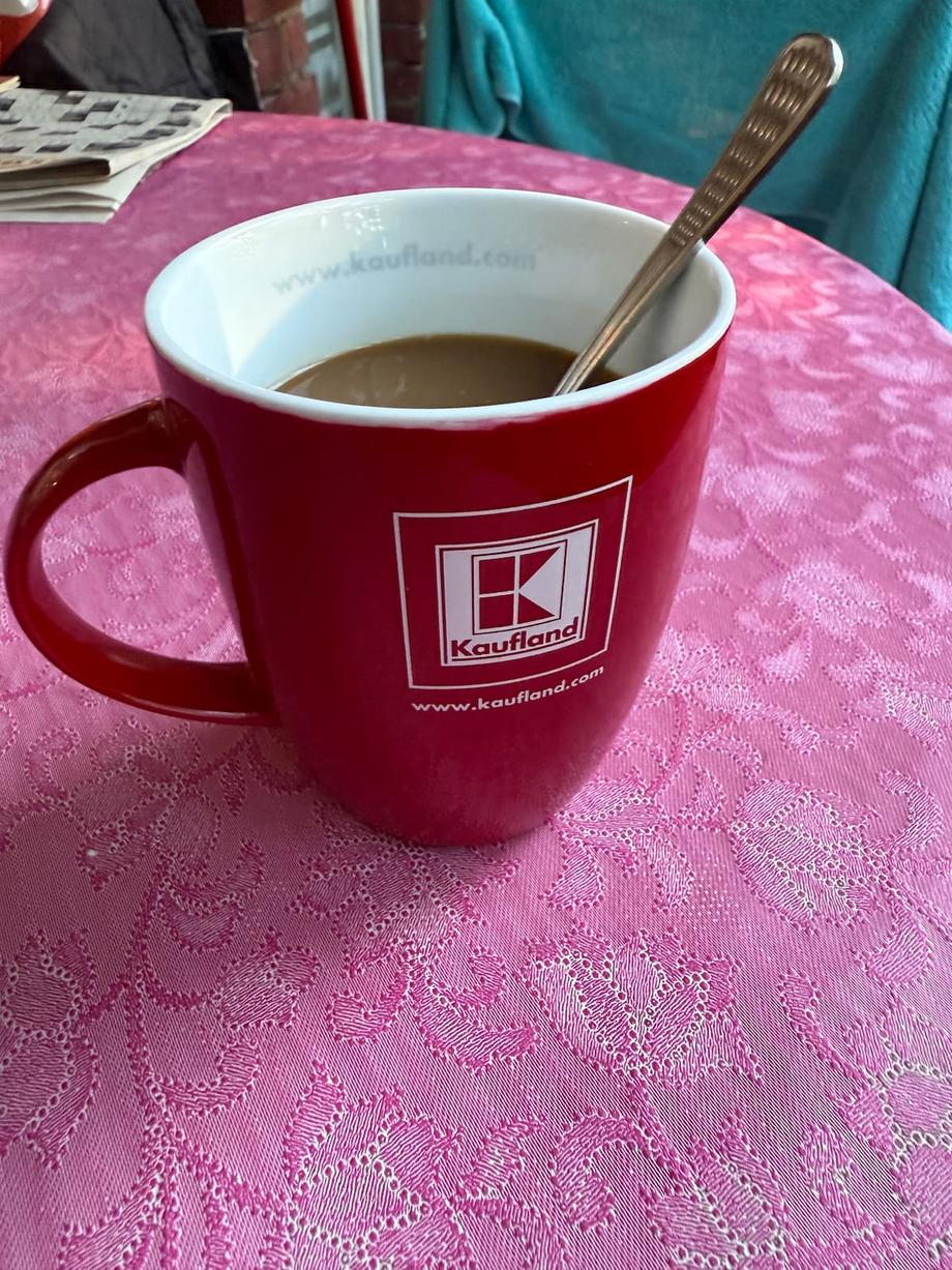 Coffee on the balcony in Plovdiv
