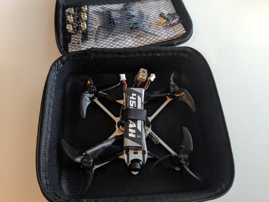 Tinyhawk Freestyle with props on in its carry case