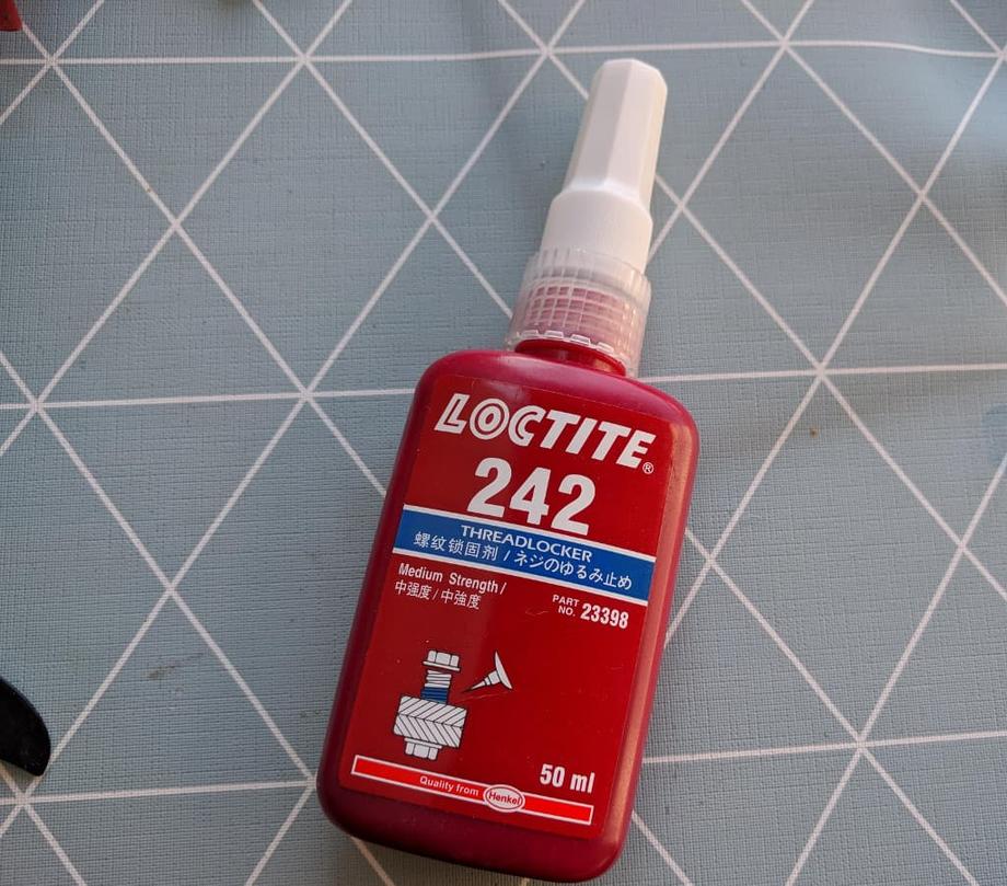 Loctite threadlocker bottle