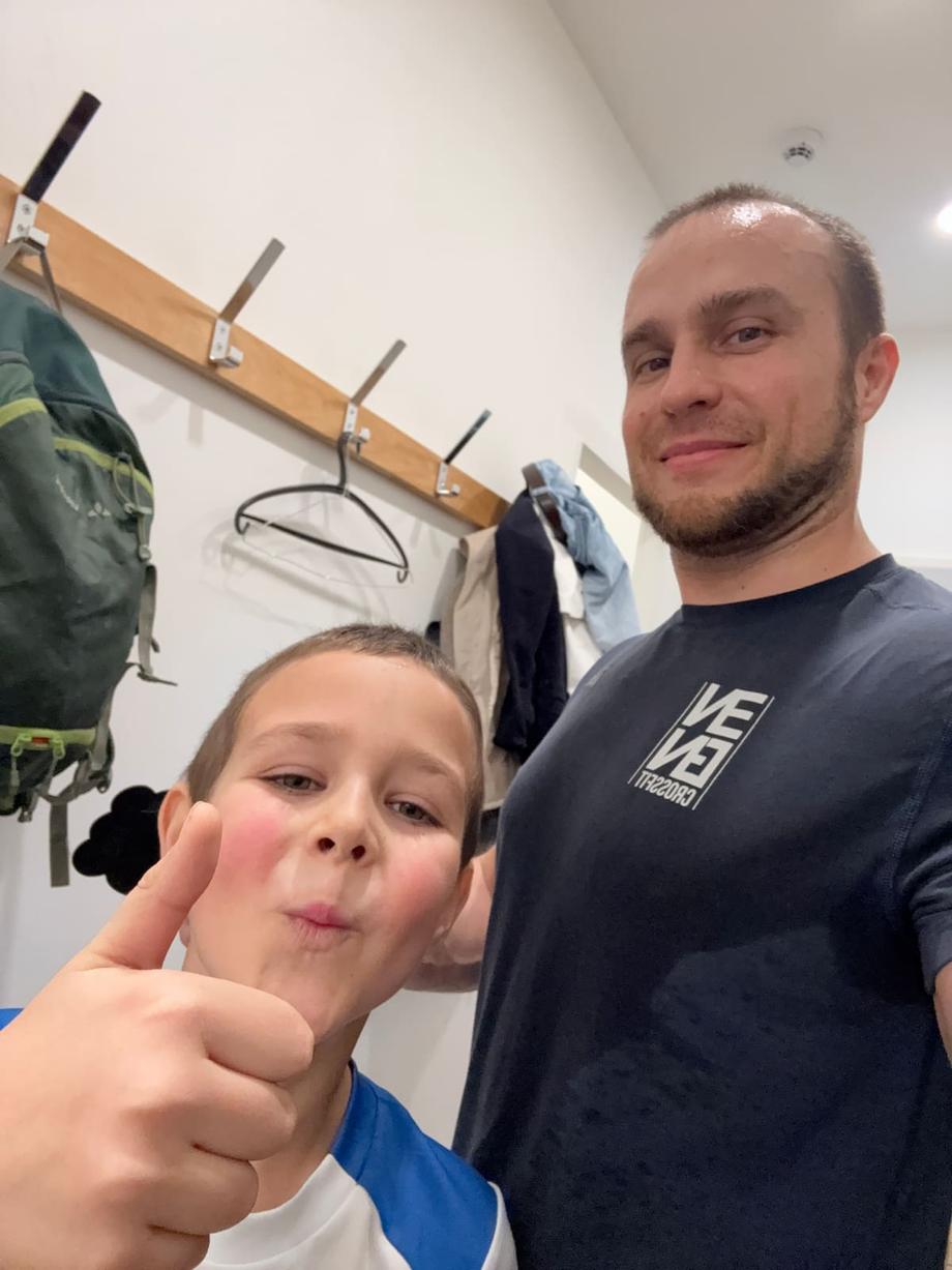 Anton and dad working out part 1