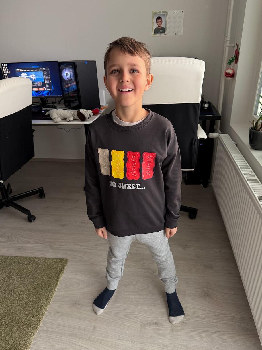 Anton's new gummy bear pullover