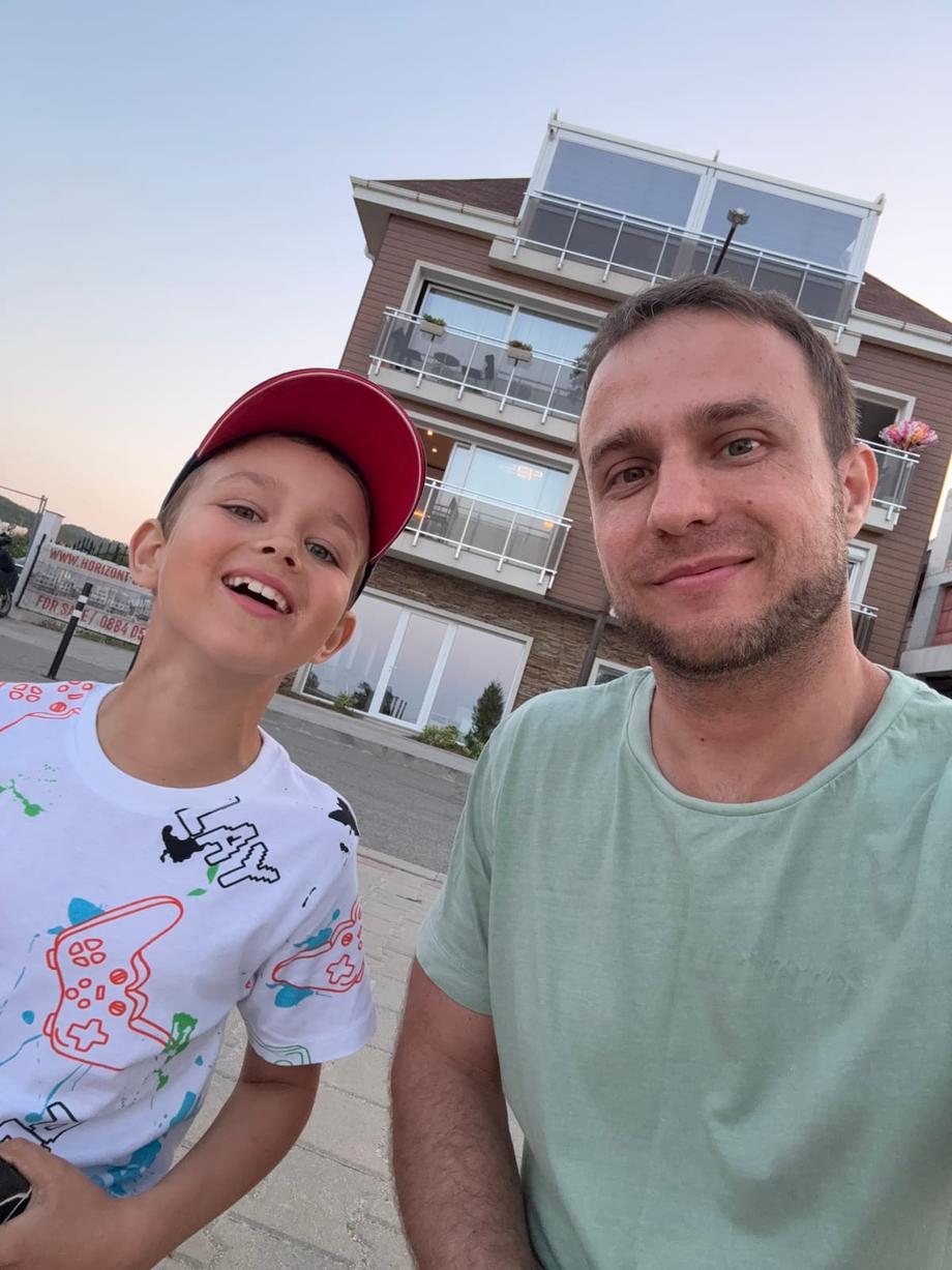 Anton and Dad in Sozopol