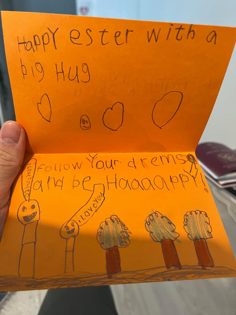 anton made easter card