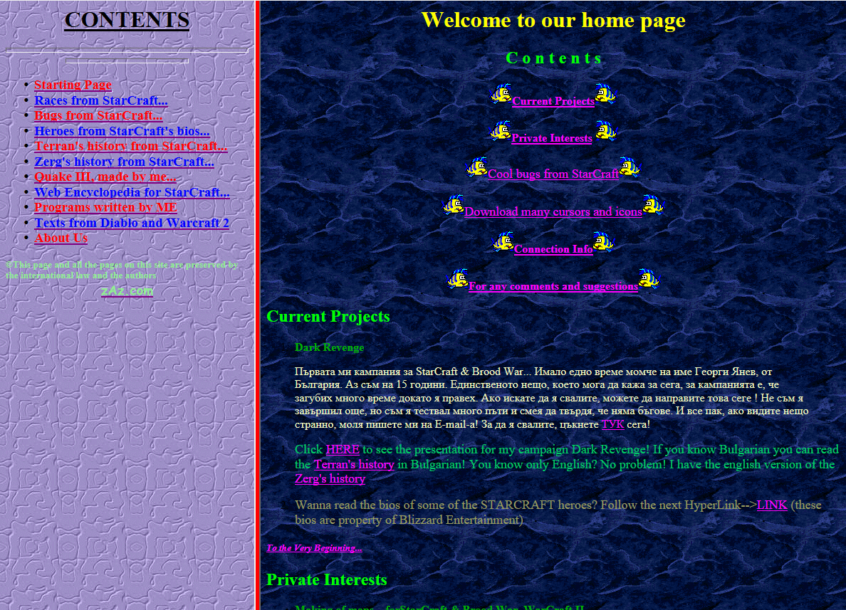 my first website